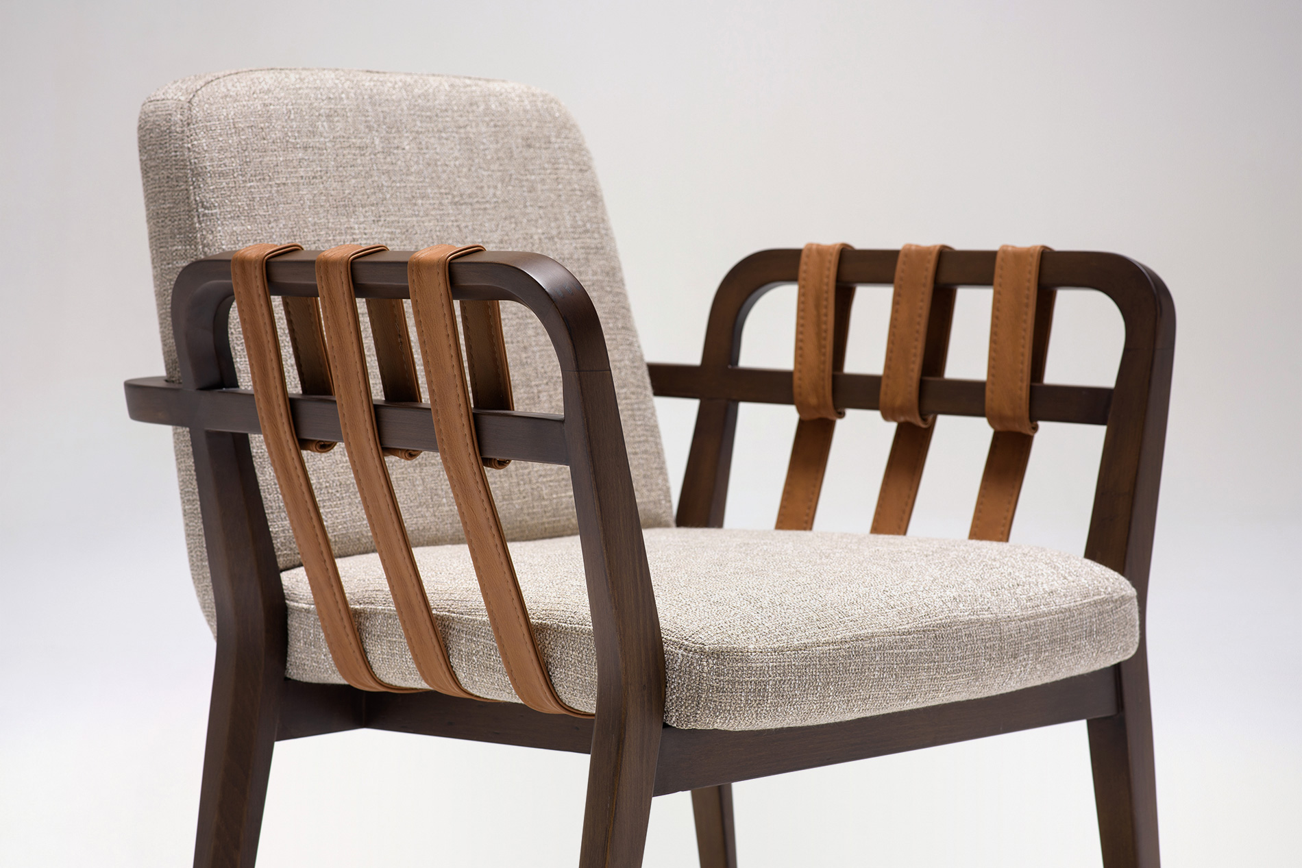 Woven with inspiration from fundamental sources.EATON ARMCHAIR