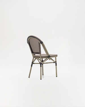Crafted with aluminum, this chair echoes modern elegance and offers enduring comfort.BALI CHAIR 