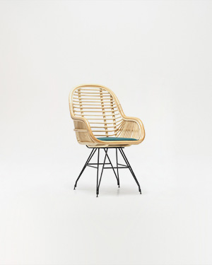 Bamboo frame radiates natural warmth and comfort, capturing a timeless aesthetic.BERU CHAIR