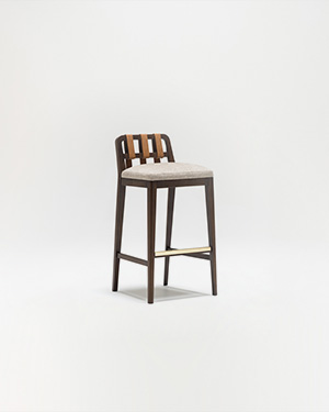 Woven with inspiration from fundamental sources.EATON BAR STOOL