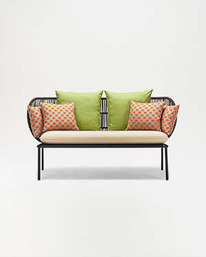 Nature and craftsmanship unite in the Mori Double Sofa.MORI DOUBLE SOFA