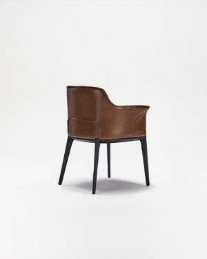 Tero Chair reflects the modern touch of the collection inspired by Locanda.TERO ARMCHAIR