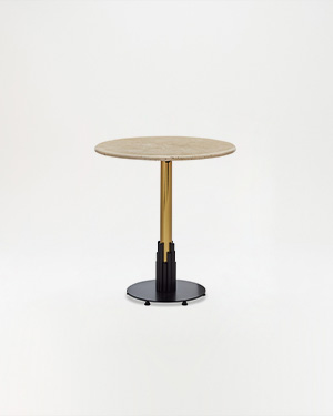 The Travertan Table showcases natural beauty and contemporary design, making it a statement piece.TRAVERTAN TABLE