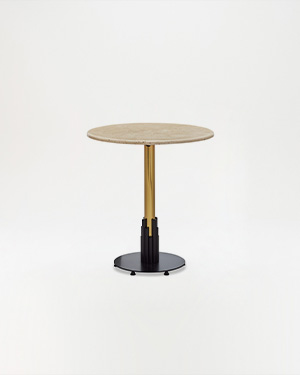 The Travertan Table showcases natural beauty and contemporary design, making it a statement piece.TRAVERTAN TABLE